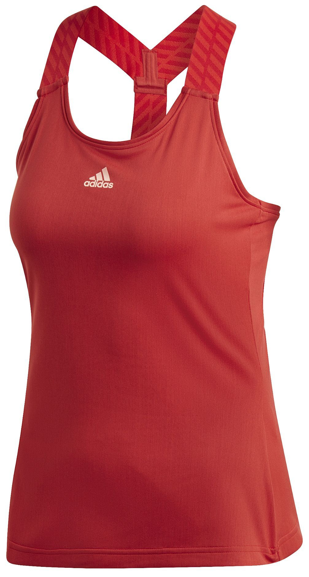 Женский топ теннисный Adidas W Y-Tank - legacy red/haze coral