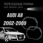 Переходные рамки для замены линз в фарах Audi A8 (D3) 2002-2009