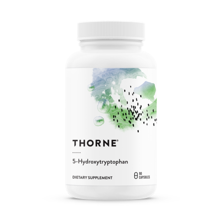 Thorne Research, 5-гидрокситриптофан, 5-Hydroxytryptophan (5-HTP), 90 капсул