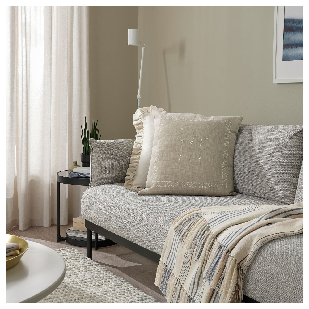 Чехол на подушку IKEA AKERNEJLIKA (АКЕРНЕЙЛИКА), Бежевый, 50x50 см