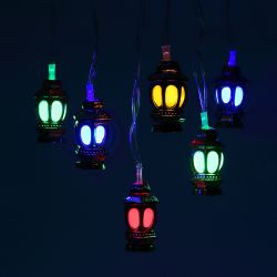 Светодиодная новогодняя гирлянда ЭРА ENIN-3F нить Фонарики 3 м мультиколор