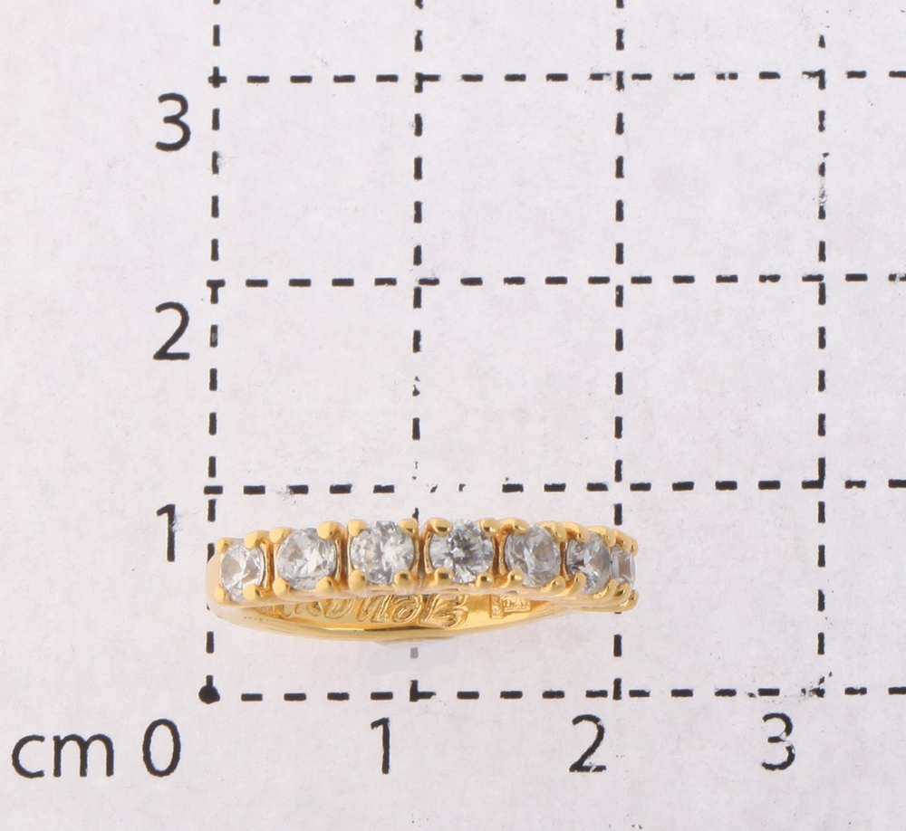 "Вей" кольцо в золотом покрытии из коллекции "Runway" от Jenavi
