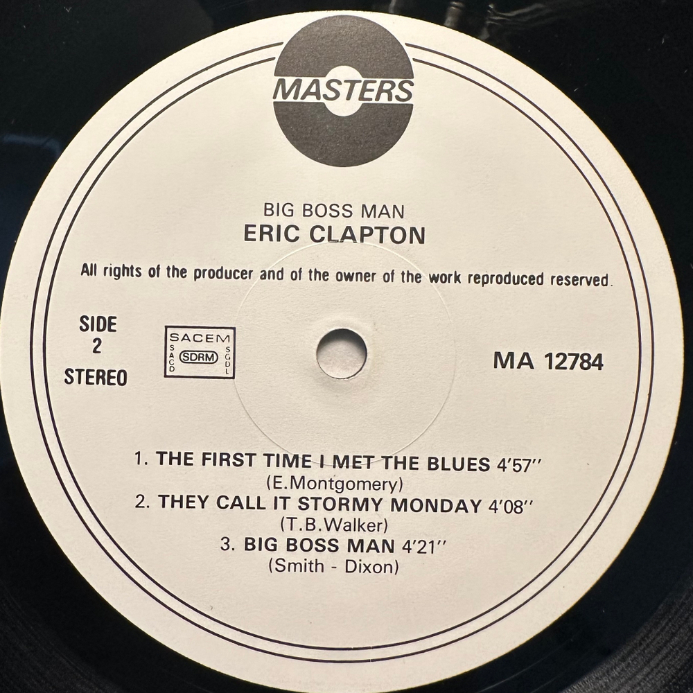 Eric Clapton Featuring Jack Bruce & Ginger Baker - Big Boss Man (Франция 1978г.)