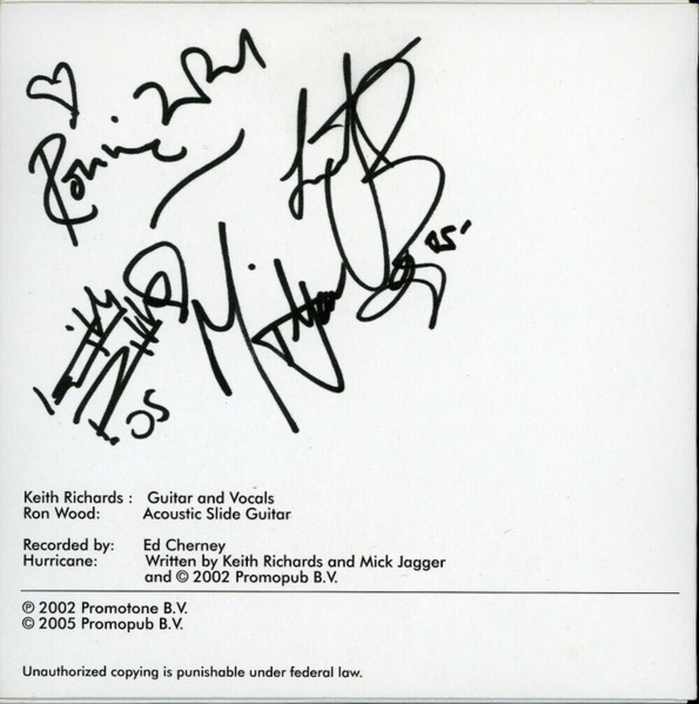 The Rolling Stones / Hurricane (CD Single)