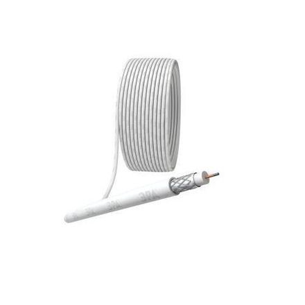 Кабель коаксиальный RG-6U 75 Ом CCS/(оплетка Al 48%) PVC бел. (уп.50м) Simple Эра Б0044600