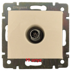 4331/4431 Розетка TV проходная 10 шт слоновая кость