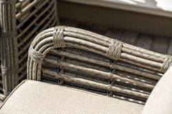 "Ницца" лаунж-зона из искусственного ротанга, цвет серый