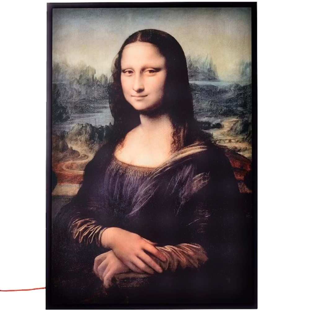 Virgil Abloh x IKEA Markerad Backlit Mona Lisa Backlit Artwork