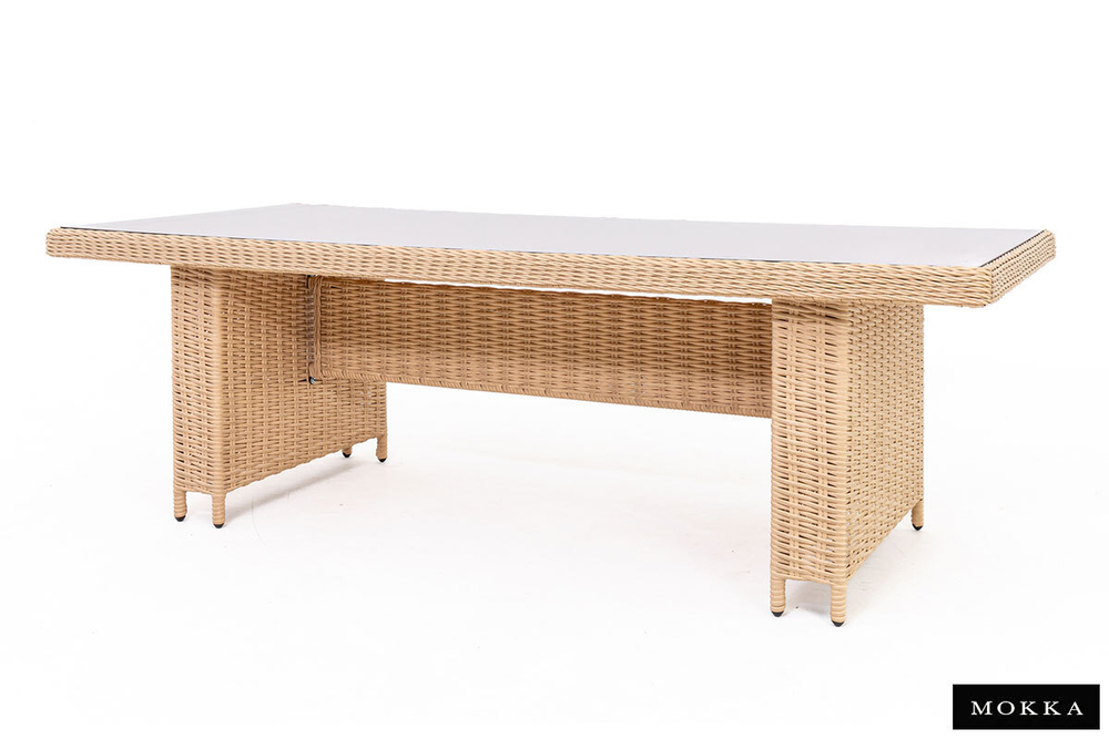 Комплект мебели МОККА SAN MARINO (стол обеденный, 8 кресел), Бежевый