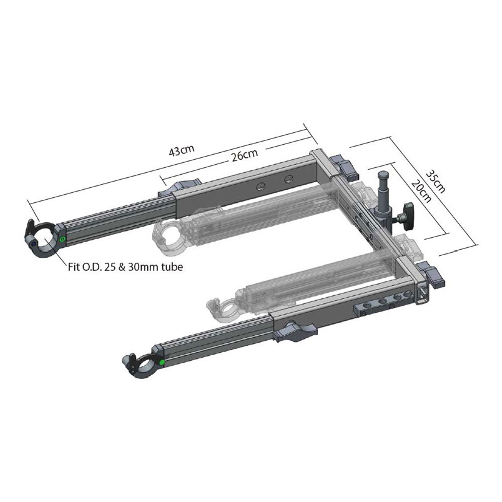 KUPO KS-259 Gimbals Docking Bracket. Кронштейн для стабилизатора