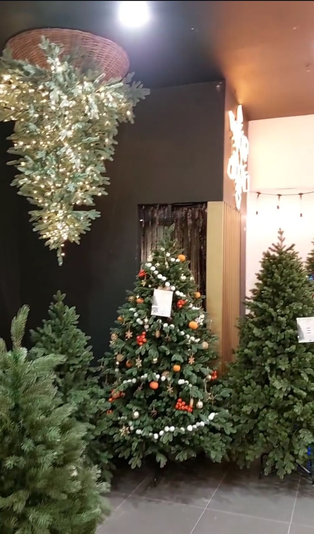 потолочная елка подвесная - люстра