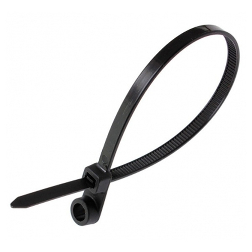 Хомут-стяжка нейлоновая под винт 100x3,6мм черная [упаковка 100шт] Rexant 07-0105