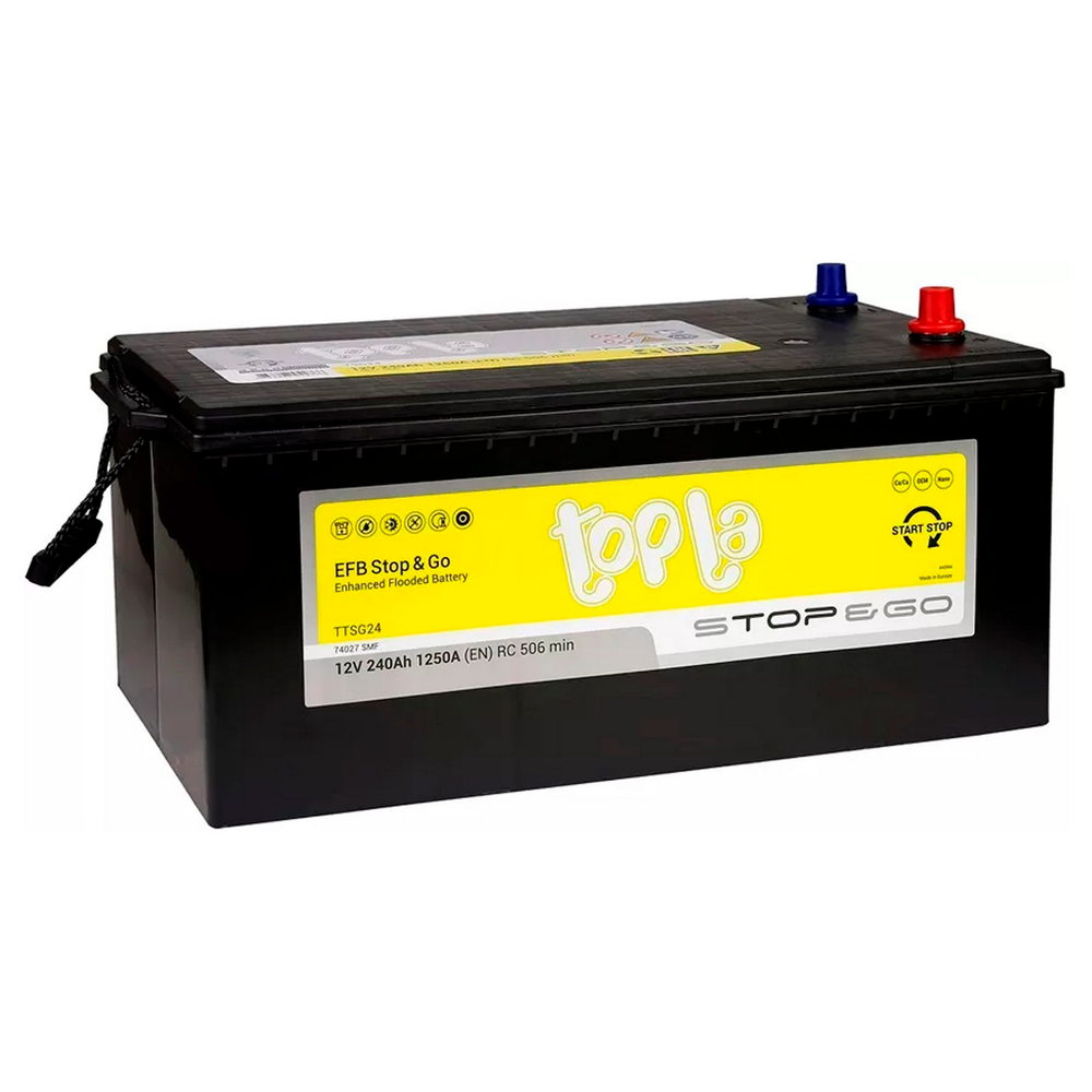 Аккумулятор TOPLA EFB Stop &amp; Go (240Ah, 1250A, L+)