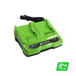Зарядное устройство для 2-х аккумуляторов GreenworksG24X2UC2, 24V