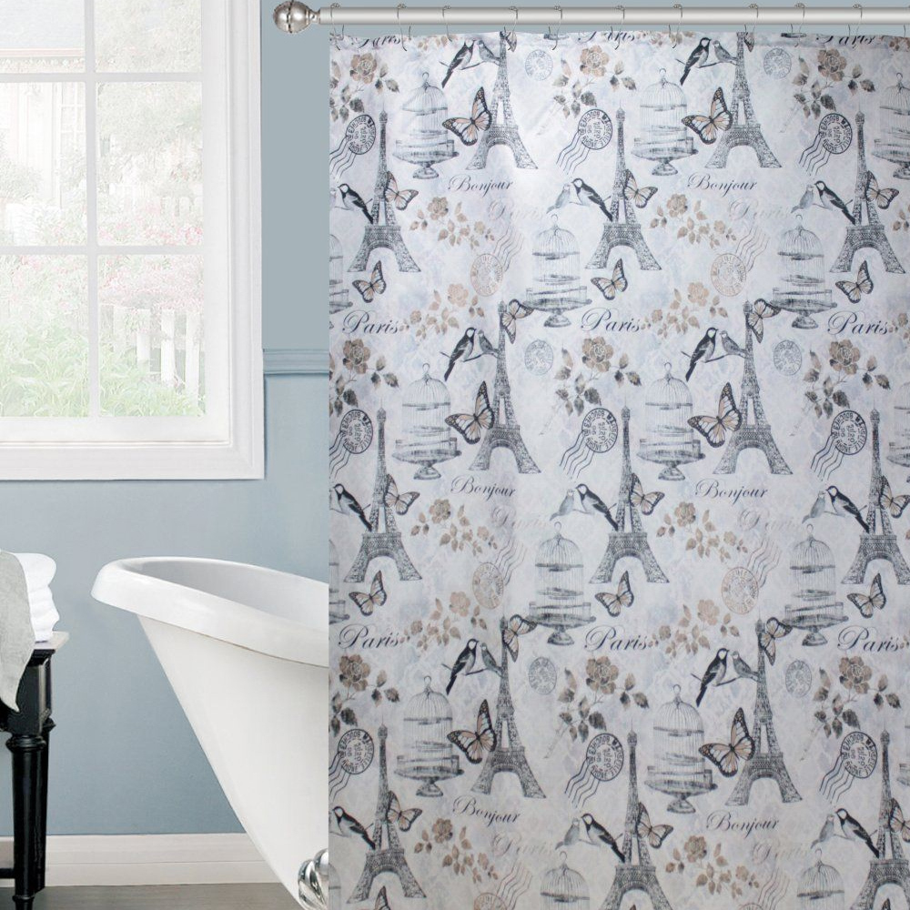 Штора для ванной 180*180см 12 колец "Rosenberg" R-730202