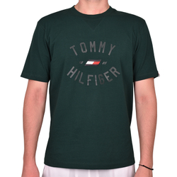 Мужская теннисная футболка Tommy Varsity Graphic Short Sleeve Tee - зеленый