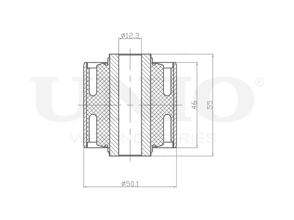 Сайлентблок передний заднего верхнего рычага UNIO RMP-20151