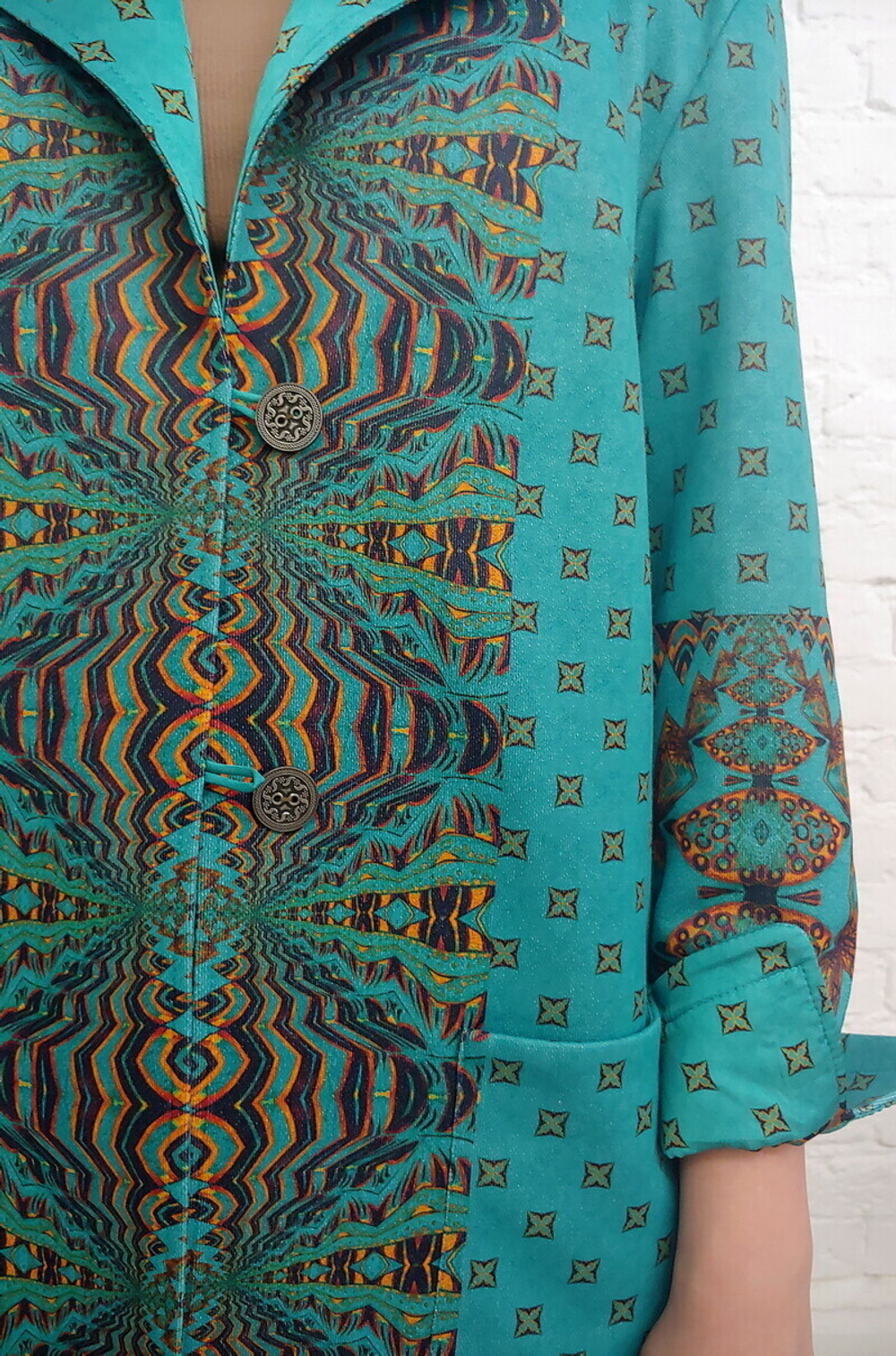 Трикотажный жакет "Богема", по мотивам традиционного вьетнамского лубка