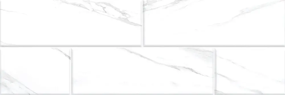 Настенная плитка Alma Ceramica TWU11NYK010 New York 60x20 белая глянцевая под камень