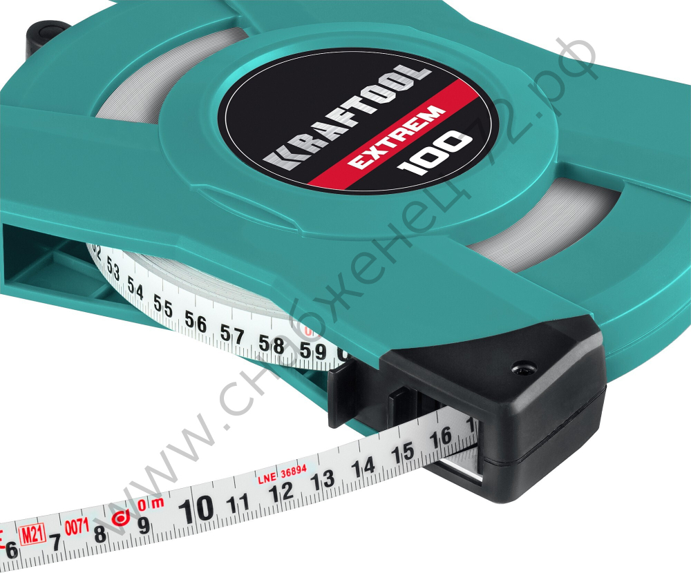 KRAFTOOL EXTREM, 100 м, геодезическая стальная мерная лента