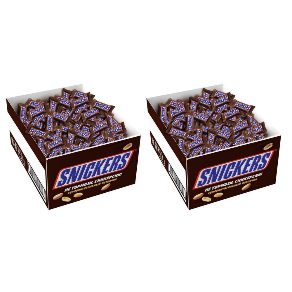 Шоколадные батончики Snickers Minis 2,9 кг x 2 шт