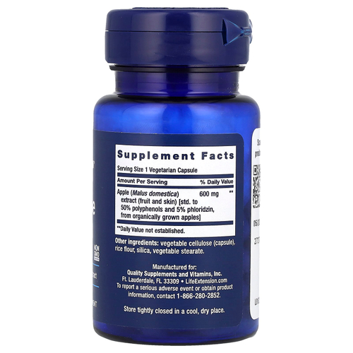 Life Extension, AppleWise, 600 мг, 30 растительных капсул