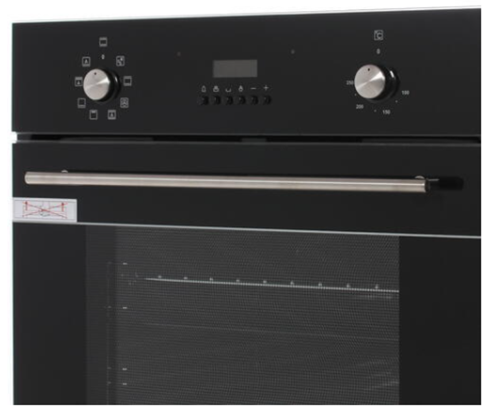 Электрический духовой шкаф DE LUXE 6009.02-039 (черное стекло,ручки пуш-ап)