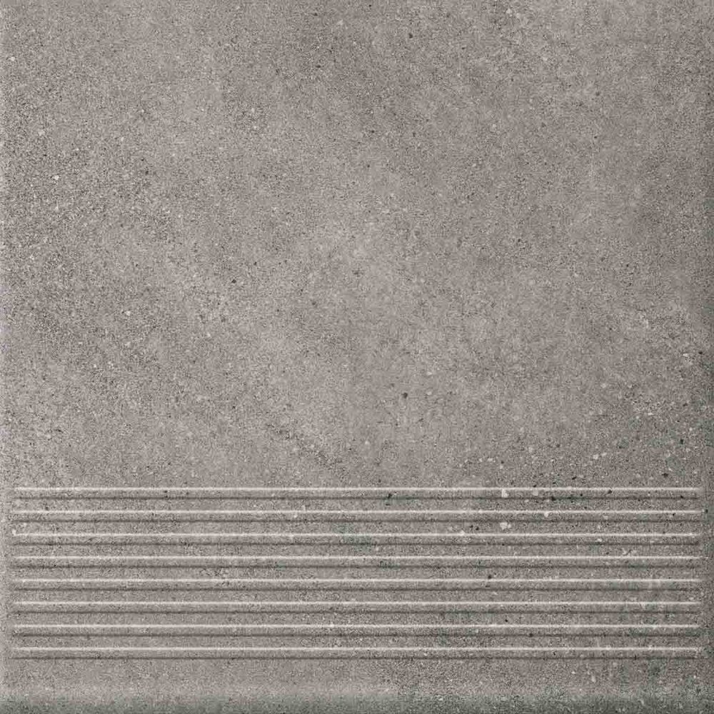 Ceramika Paradyz - Mattone Sabbia Grafit - Ступень с насечками рядовая 300x300