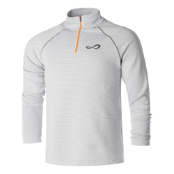 Мужское теннисное поло Endless Epic Long Sleeve Men - White, Grey