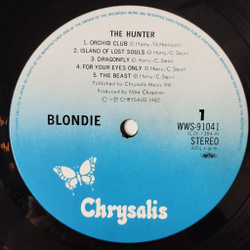 Винтажная виниловая пластинка LP Blondie The Hunter (Japan 1982) (Obi Copy) Orchid Club