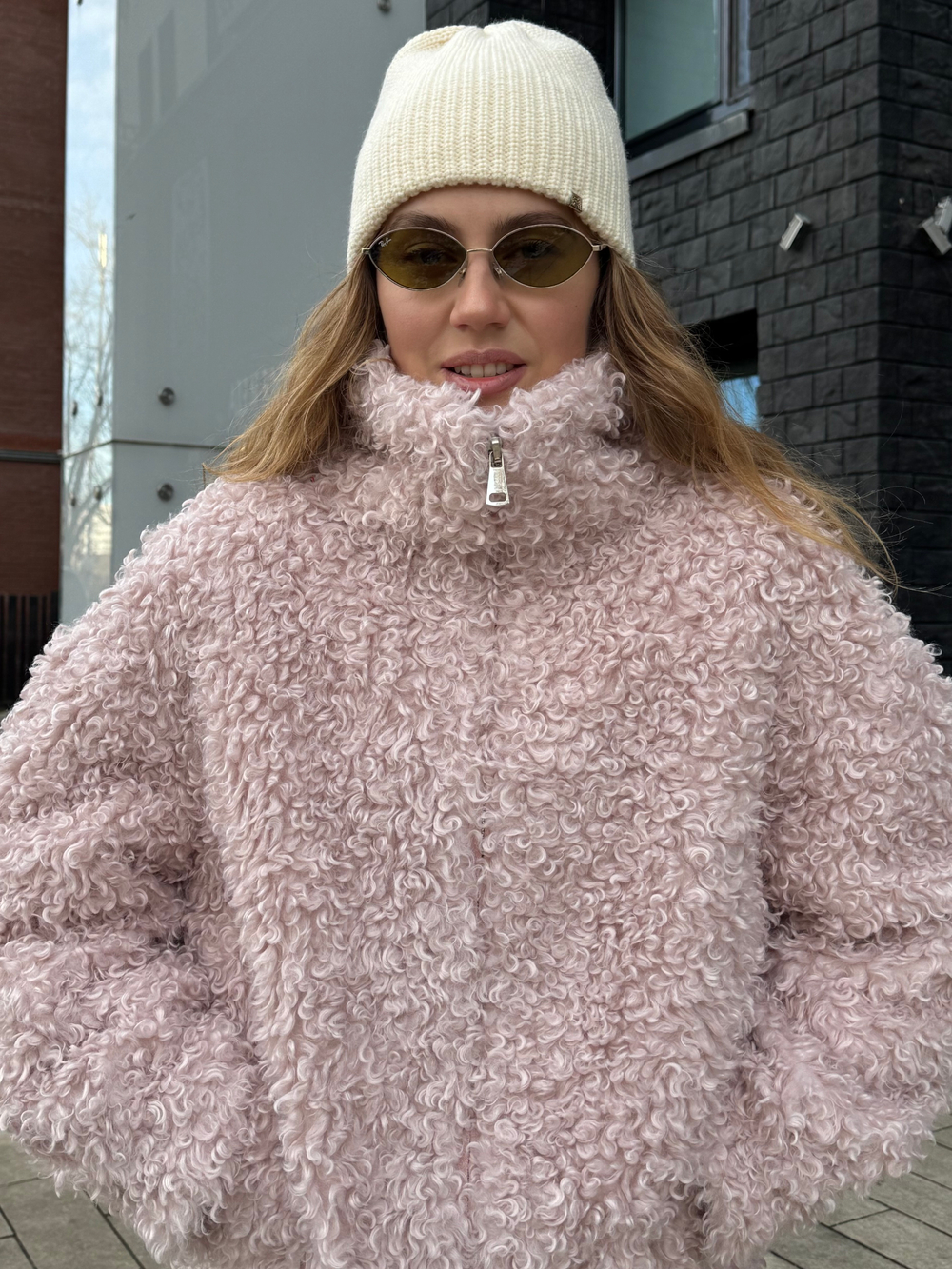 Шуба Pink sheep розовый