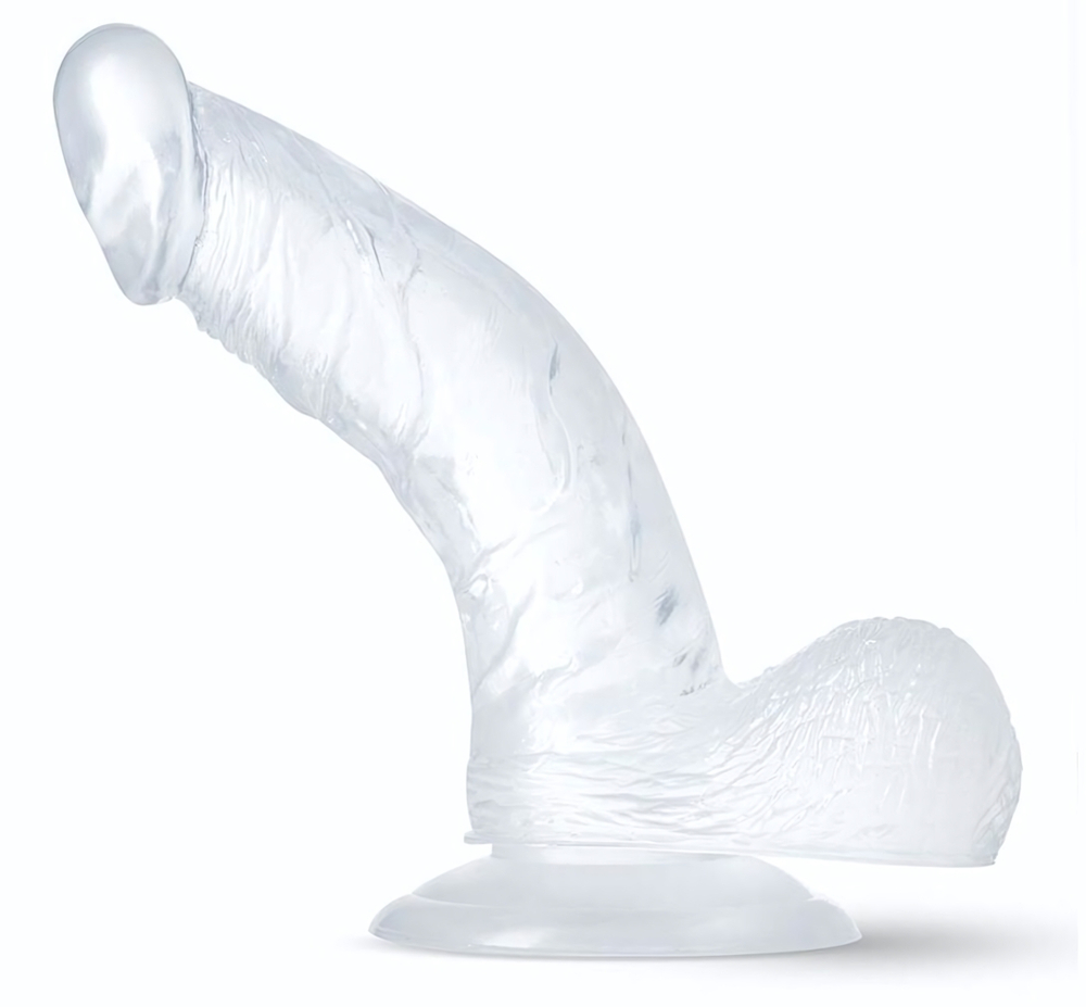 Прозрачный фаллоимитатор-реалистик Sparkle - 16,5 см. (Цвет: прозрачный)