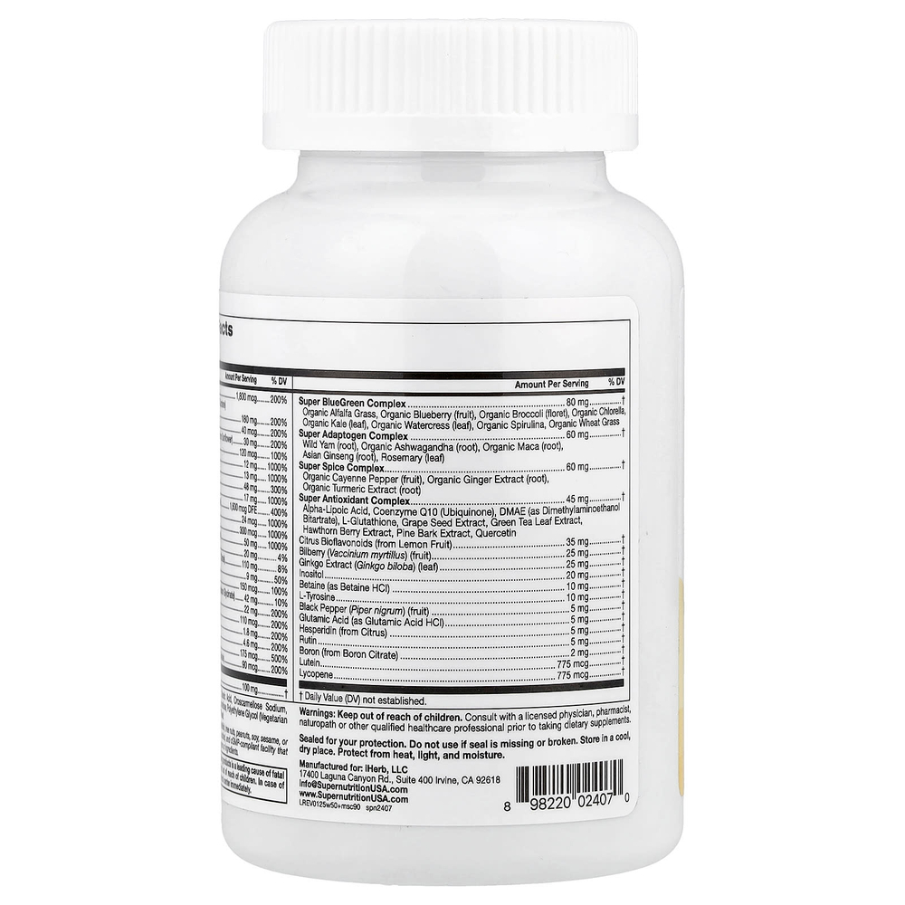 Super Nutrition, SimplyOne®, мультивитамины и суперкомплексы для женщин старше 50 лет, 90 таблеток