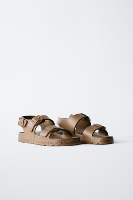 ZARA САНДАЛИИ, КОРИЧНЕВЫЙ