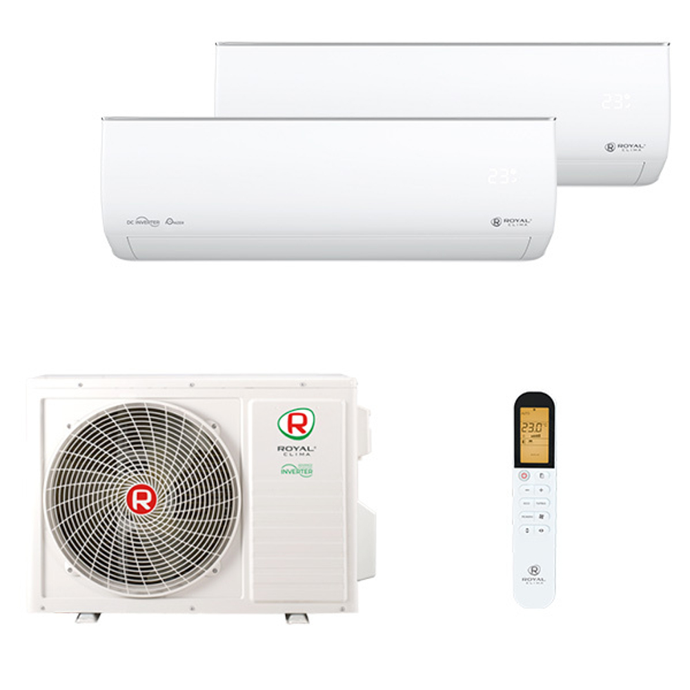 Мультисплит система на 2 комнаты Royal Clima RCI-GLF07HN x 2 / 2TFM-14HN/OUT