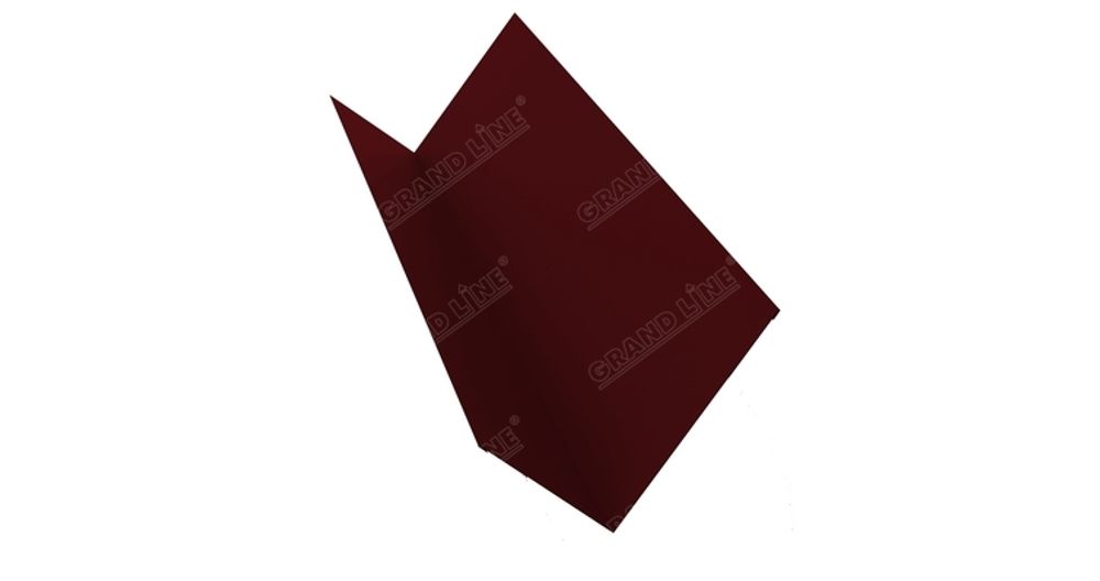 Пристенная планка 50х150 RAL 3005 2м. КРАСНЫЙ