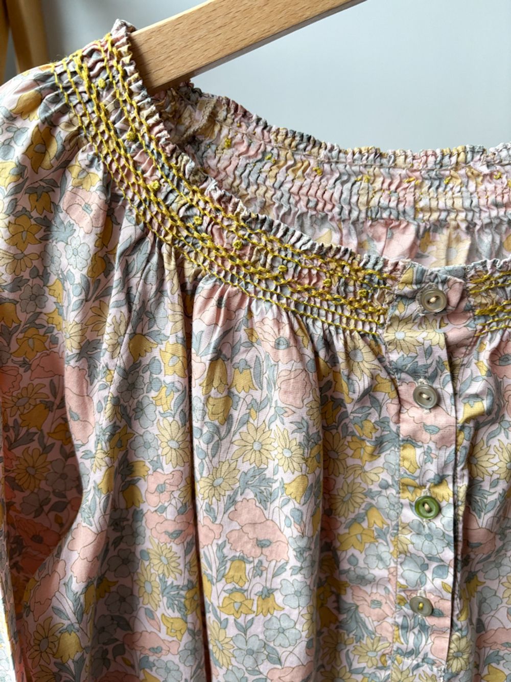 Хлопковая блузка Bonpoint, 128