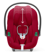Коляска 3 в 1 Cybex Priam IV Rosegold complete и автокресло Aton B2 i-Size Dynamic Red Leaf Green