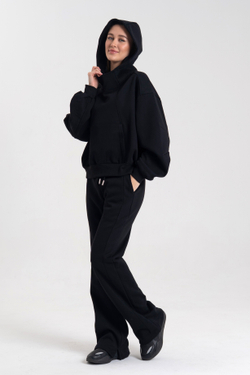 Костюм худи + брюки клёш