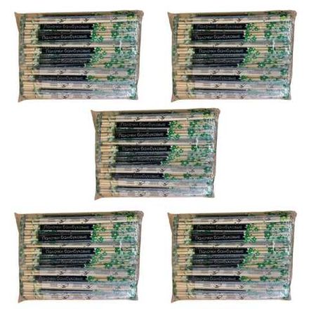 Палочки для еды Green Food в пластике 22 5 см 100 шт 5 шт