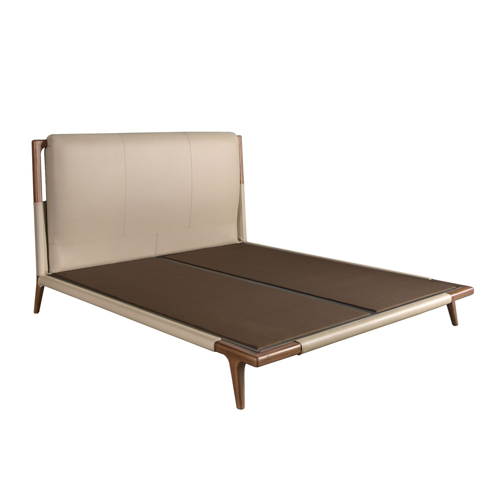 Кровать 7194 из экокожи цвета норки 180 х 200 см