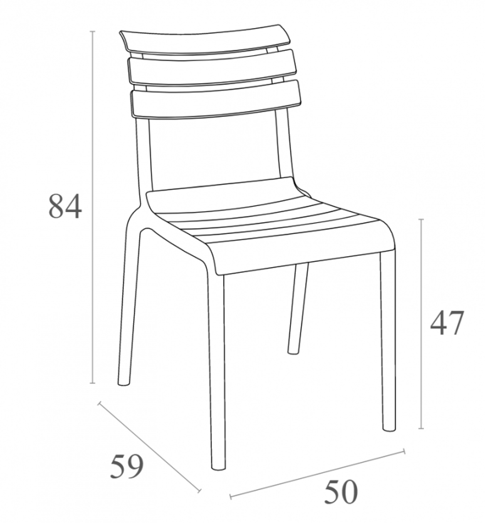 Стул пластиковый Siesta Contract Helen, белый