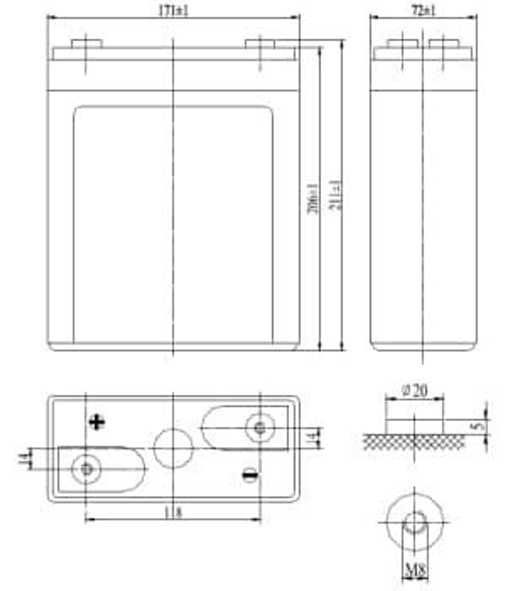 Аккумуляторная батарея Delta STC 100 (2V / 100Ah)