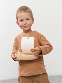 Лонгслив в рубчик "Кораблики" 0+