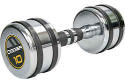 Комплект хромированных гантелей 10 пар от 1 до 10 кг HD51D5B-1-10