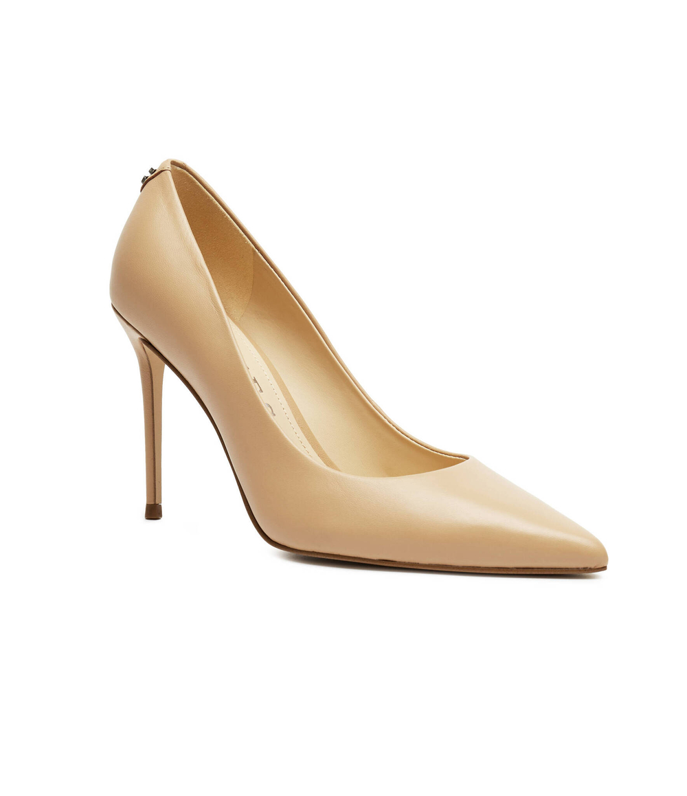 Кожаные туфли на шпильках Guess - бежевый(FLPSB6 LEA08)