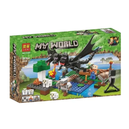 Конструктор Майнкрафт "Битва с Черным драконом" 185 дет.