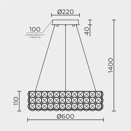 Подвесная люстра MODELUX ML.331.600 GD