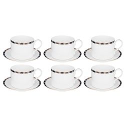 ЧАЙНЫЙ СЕРВИЗ LEFARD "GLAMOUR" НА 6 ПЕР. 14 ПР. 1000/350/300 МЛ СИНИЙ (КОР=2НАБ.)