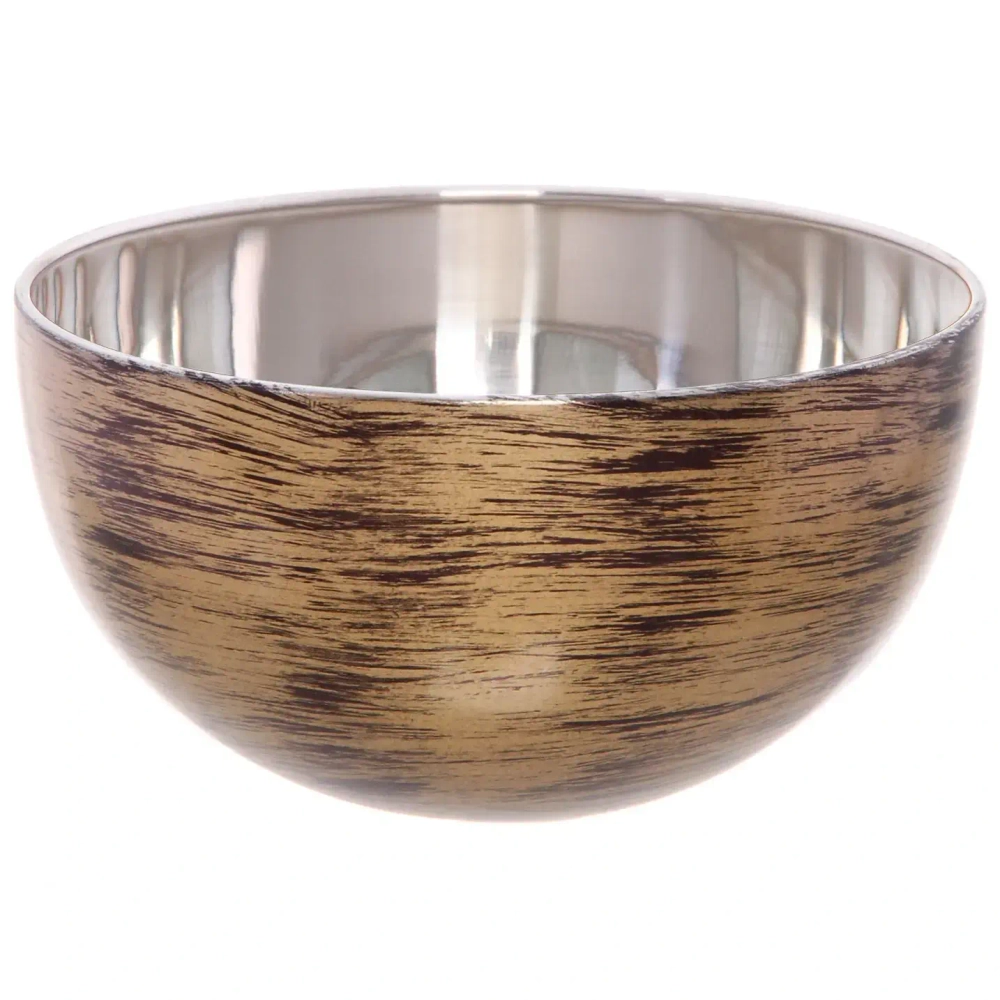 Салатник из нержавеющей стали 0,4л 12*6см цвет Антик